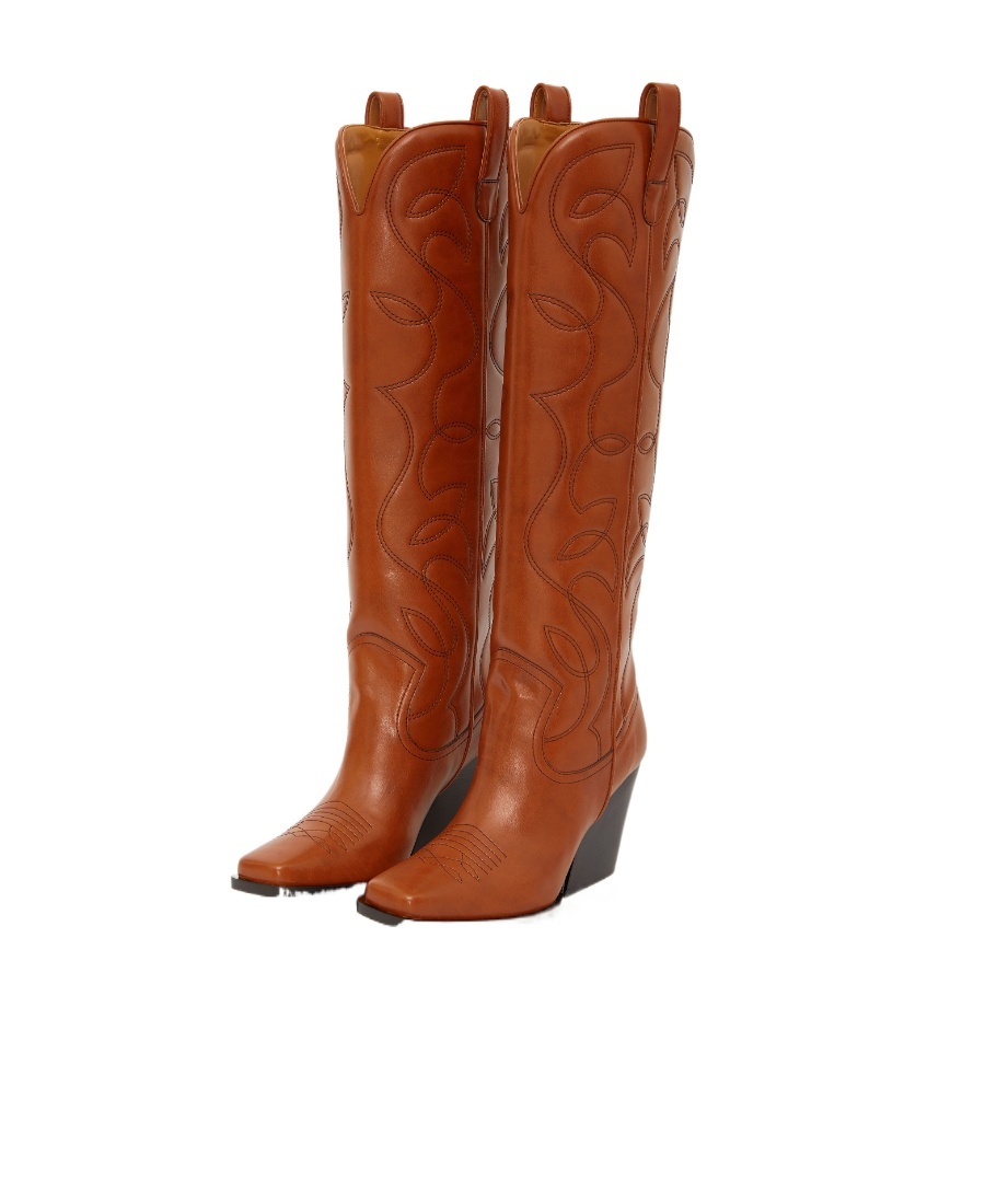 Stella Mccartney Cowboy Boots In Brown