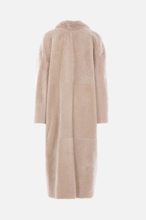 Max Mara 's  Long-sleeved Long Coat In Neutral