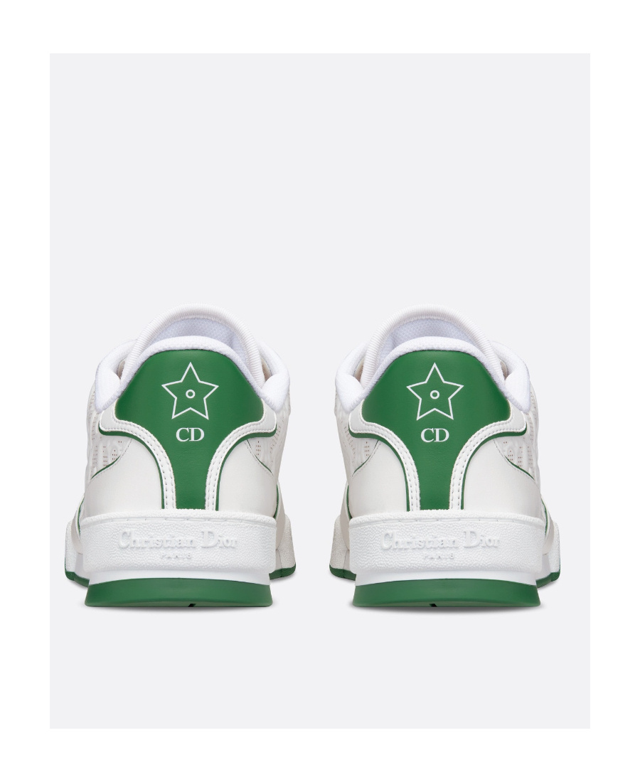 Dior Lace Up Sneakers In White