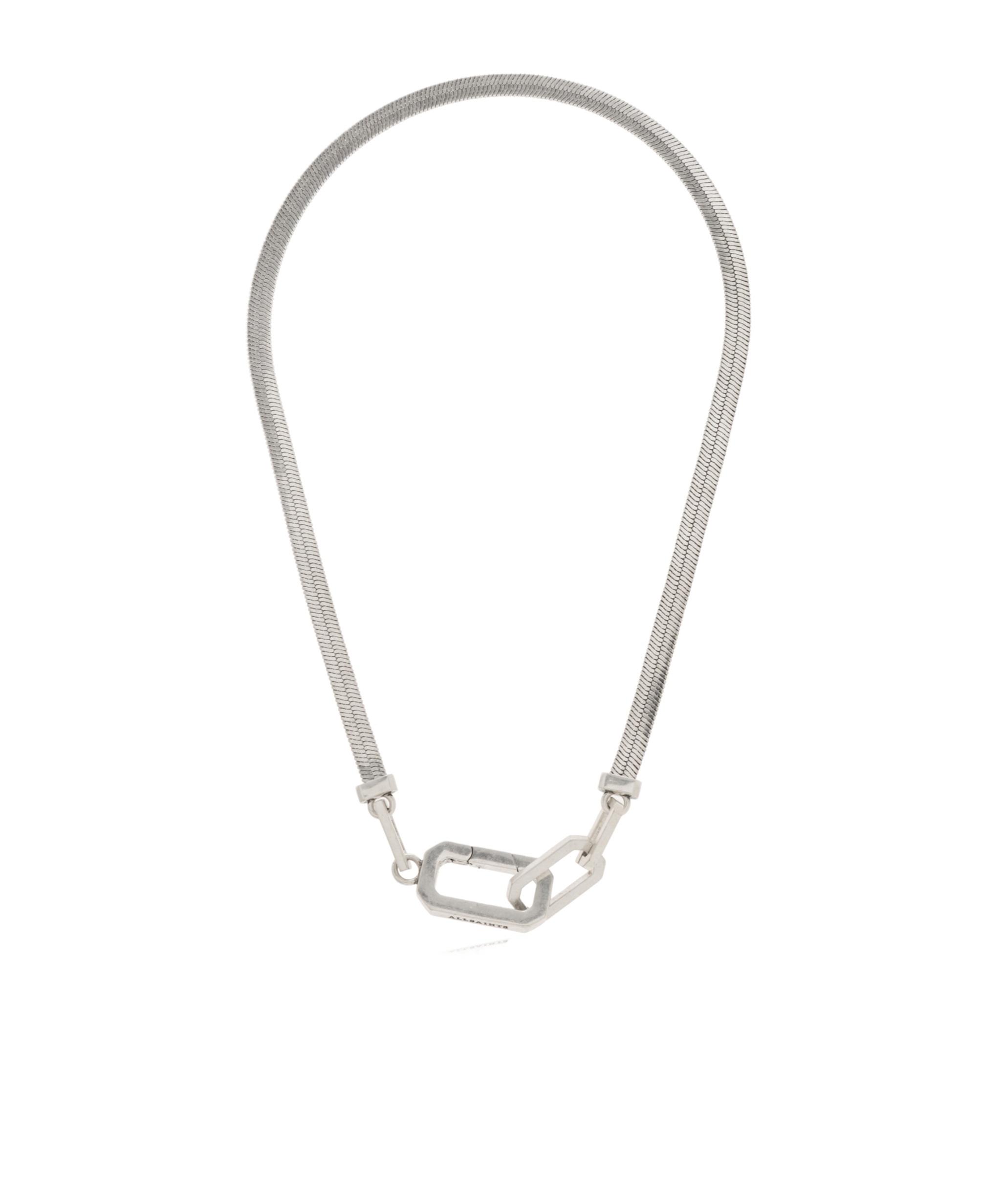Allsaints Short Chain Necklaces In Metallic