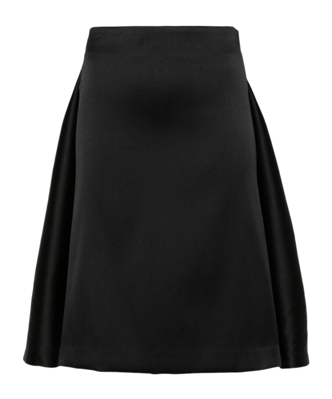 P.a.r.o.s.h Layered Detail Midi Skirt In Black