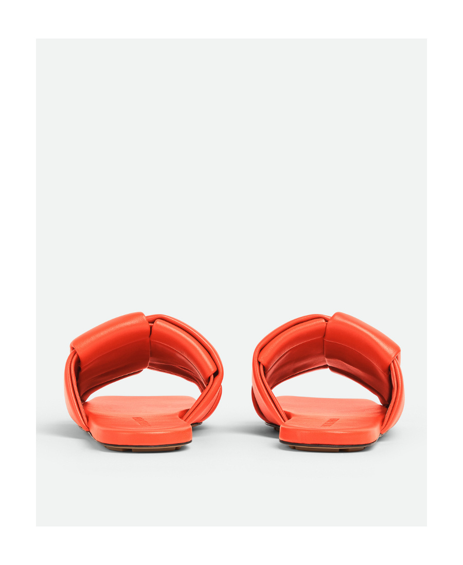 Bottega Veneta Flat Slippers In Orange