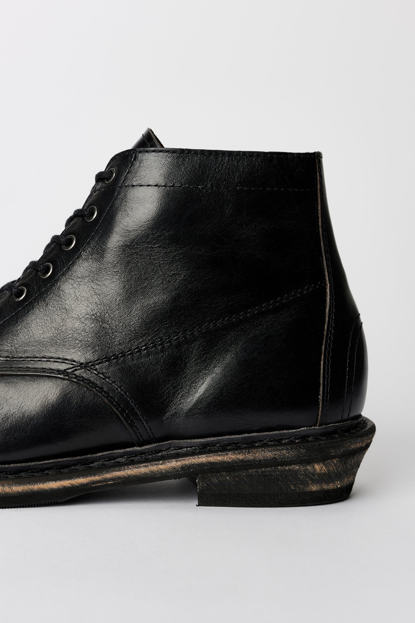 Our Legacy Lacing Short Boots In Black