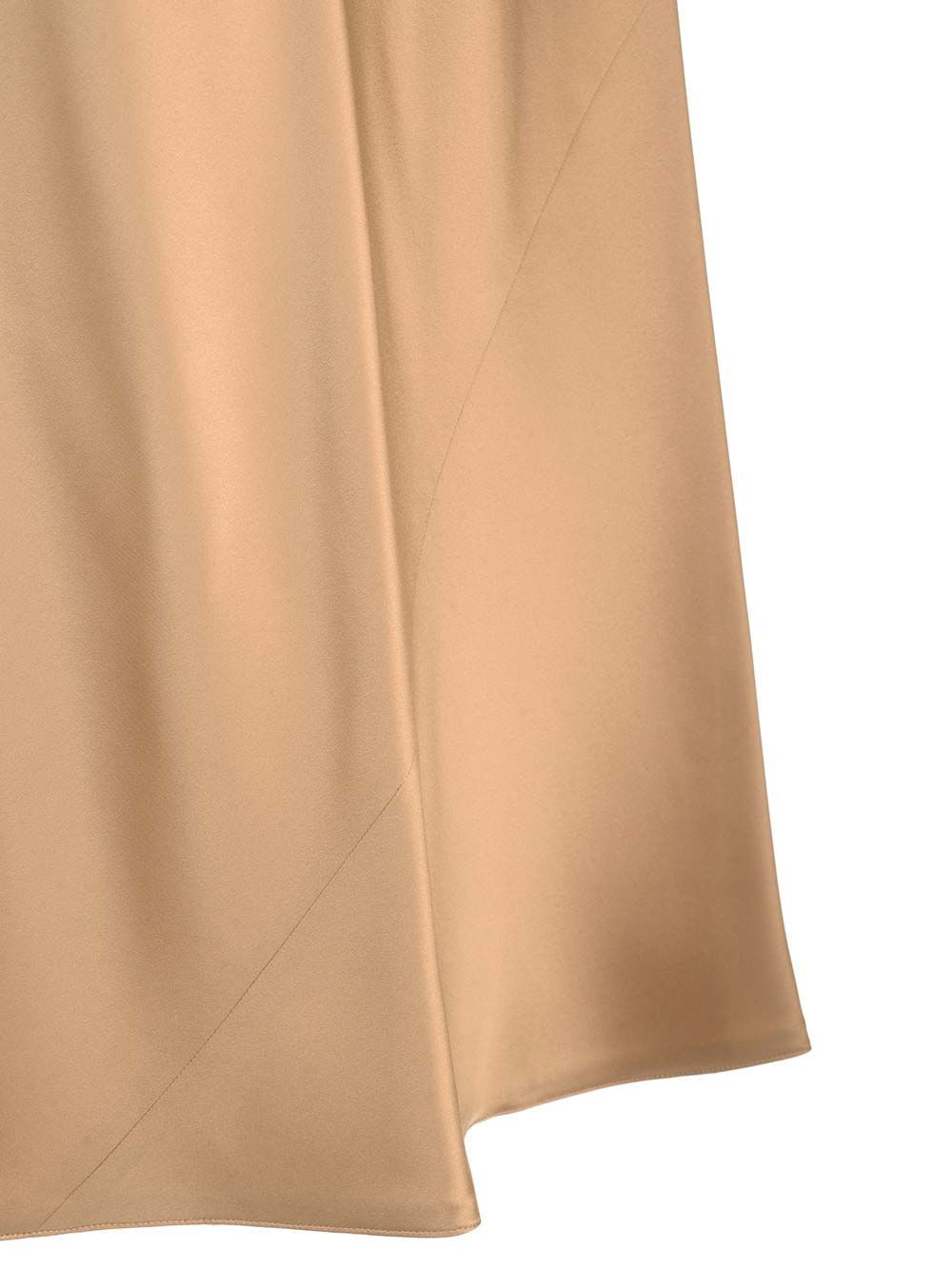 Max Mara Banjo Slip Midi Silk Dress In Nude