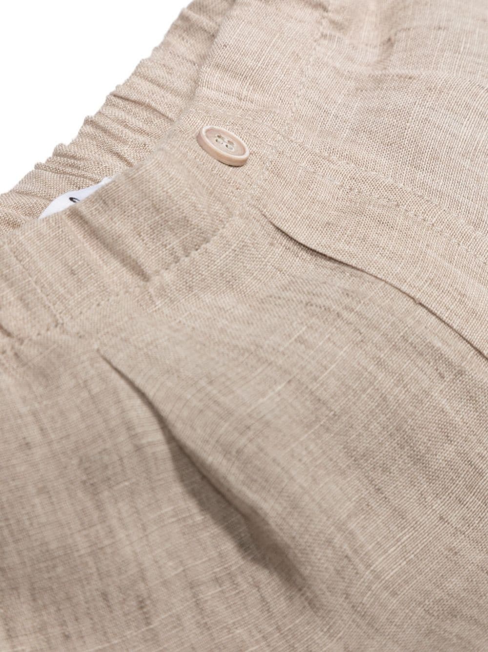 Il Gufo Linen Shorts Set In White