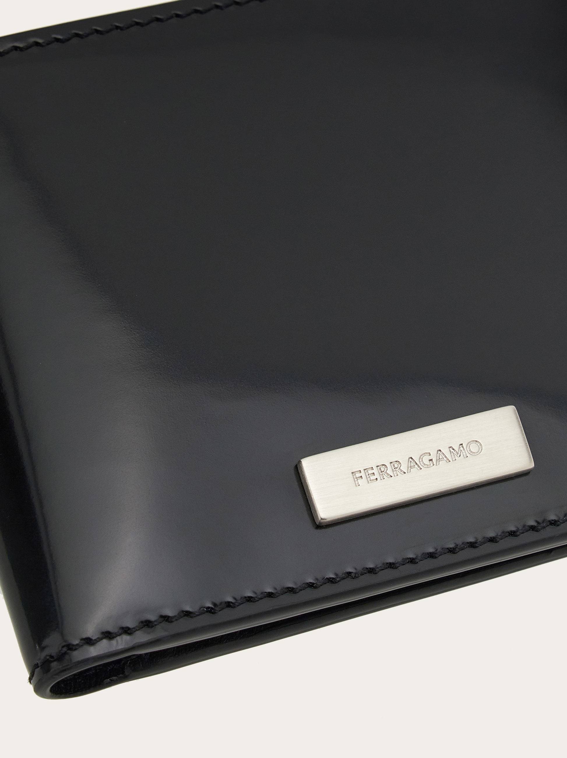Ferragamo Double-folded Wallet In Black