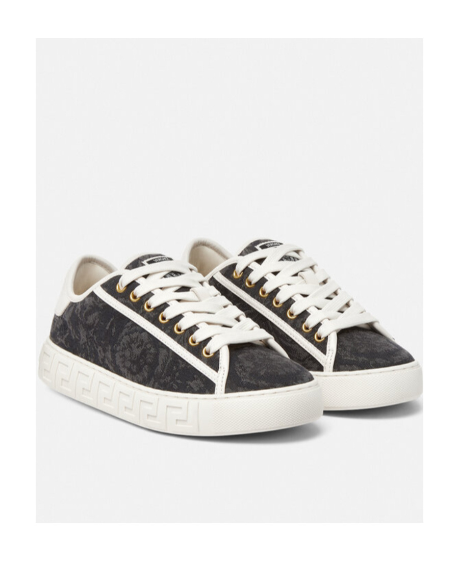 Versace Greca Barocco Sneakers In White