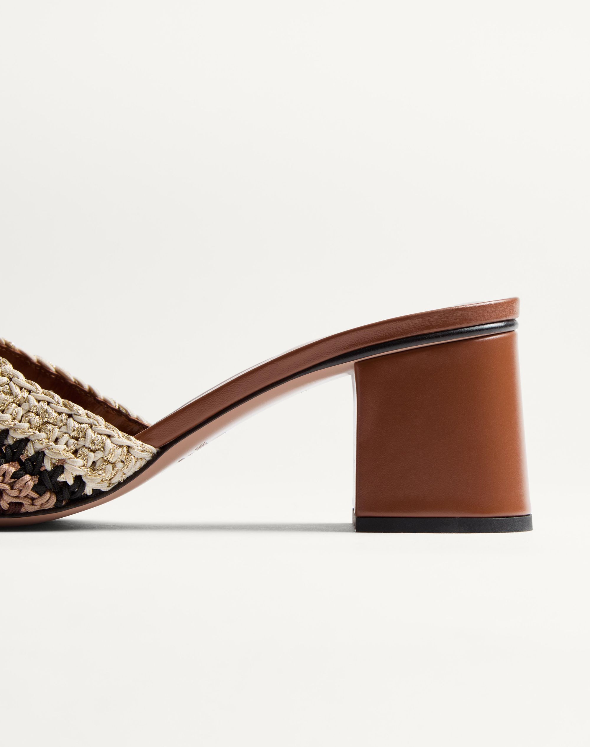 Valentino V Logo Sandal In Brown