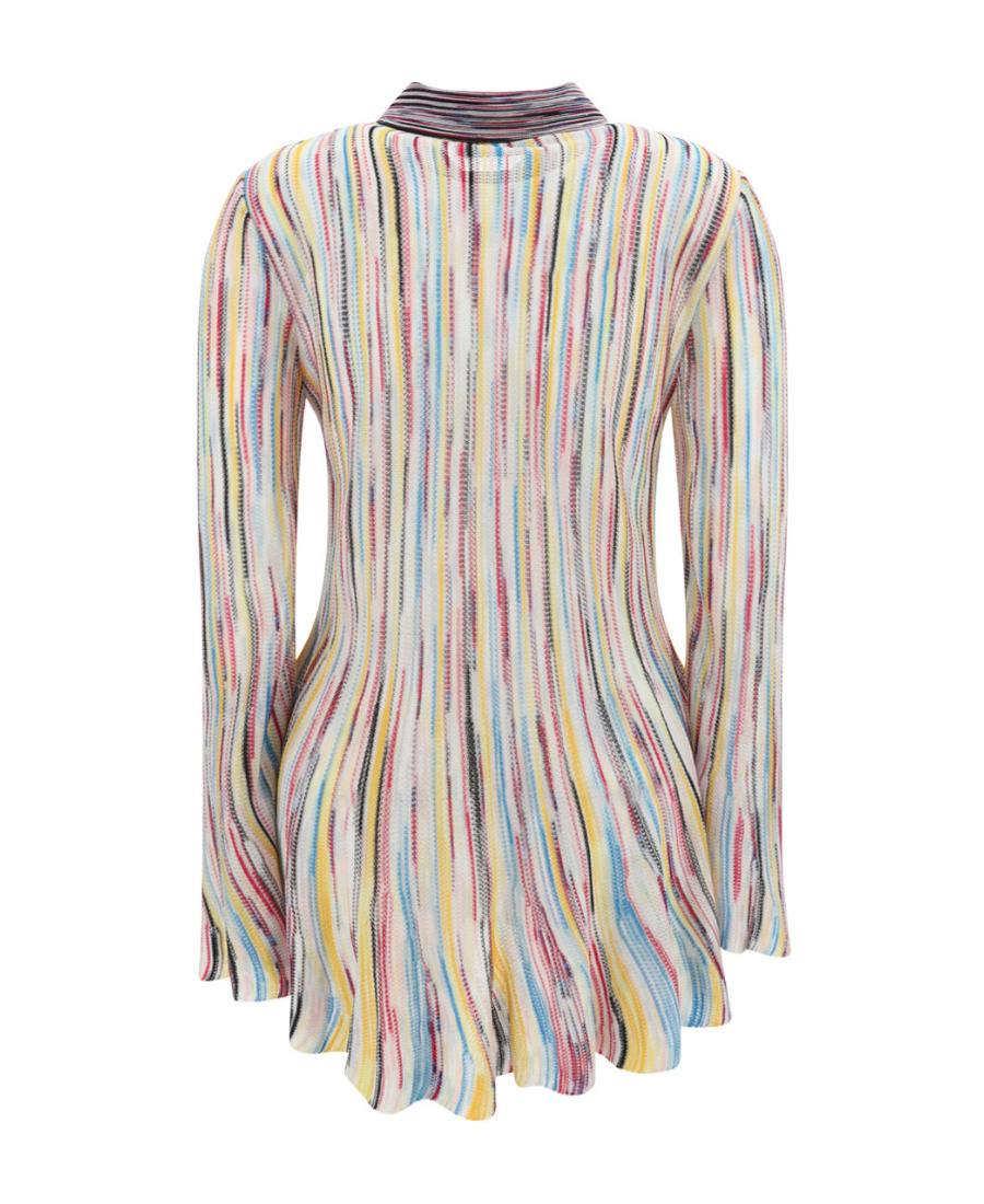 Missoni Striped Long-sleeve Shirt In Nude