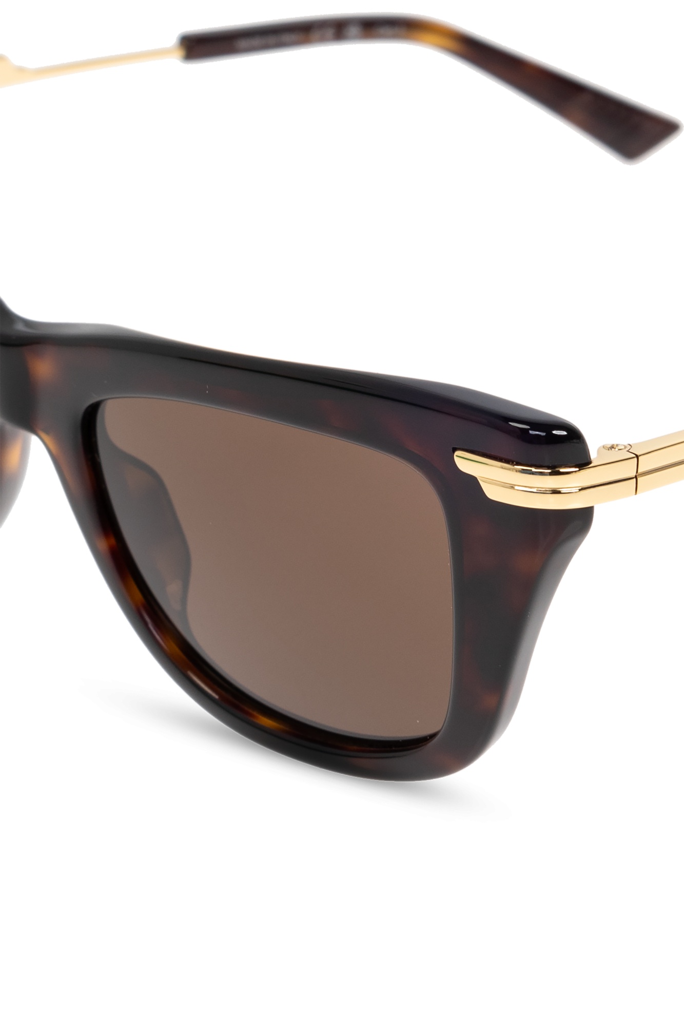 Bottega Veneta Full Frame Sunglasses In Brown