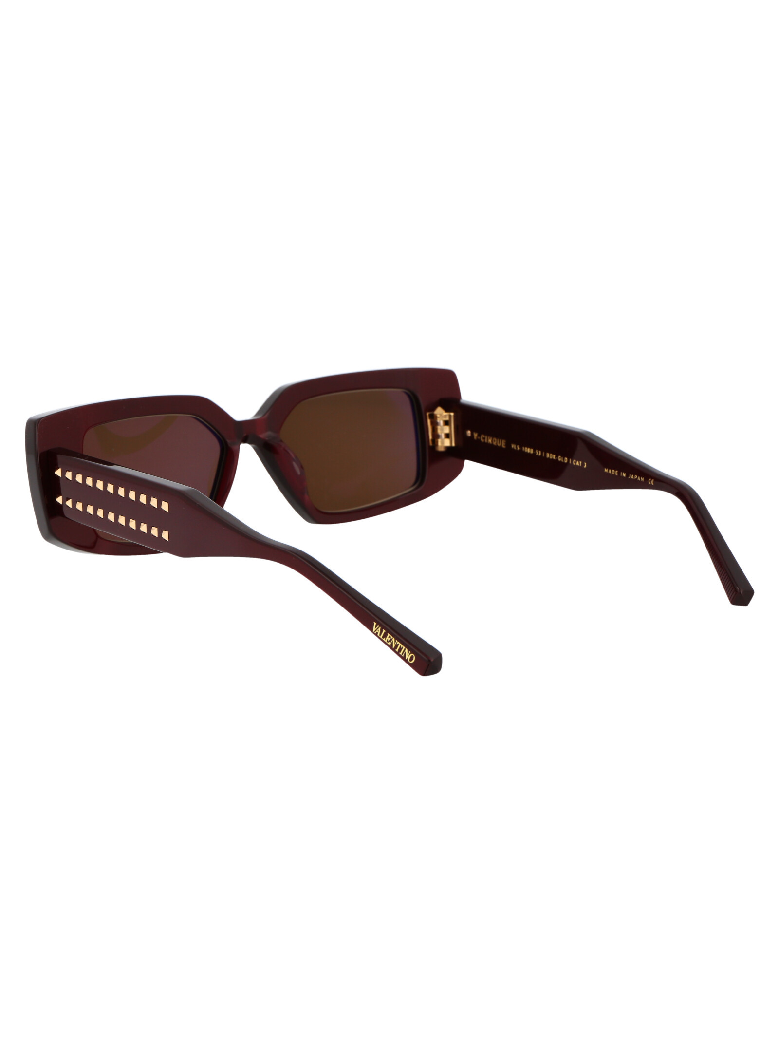 Valentino Logo Sunglasses In Brown
