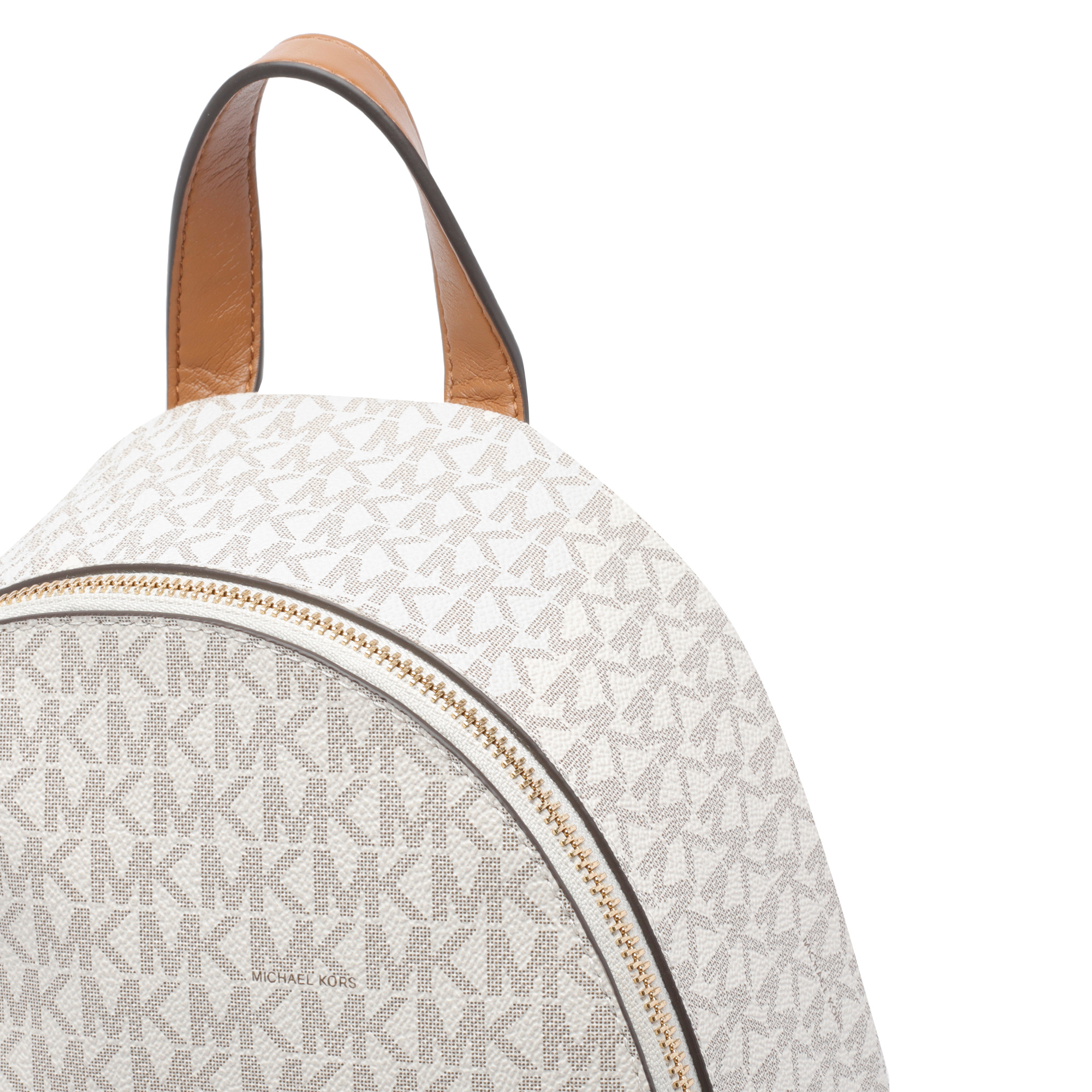 Michael Kors Michael  Tanner Medium Signature Logo Backpack In White