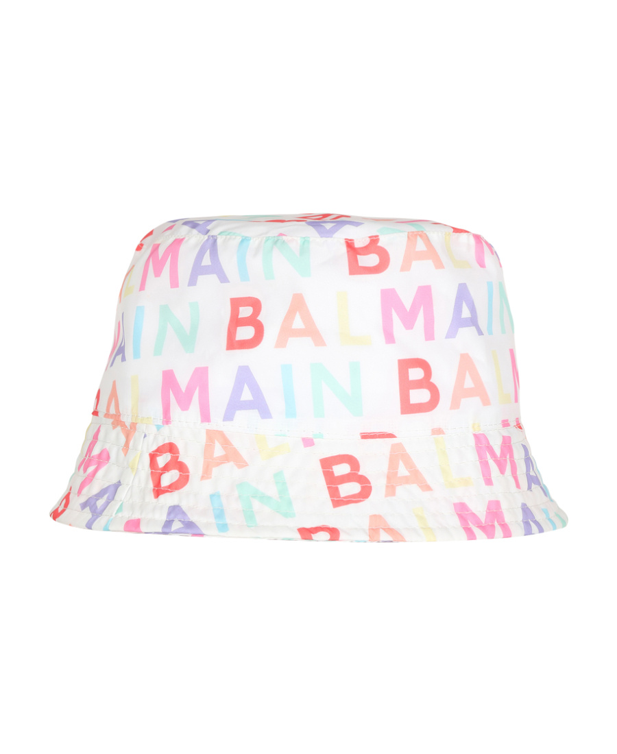 Balmain Logo-print Bucket Hat In White
