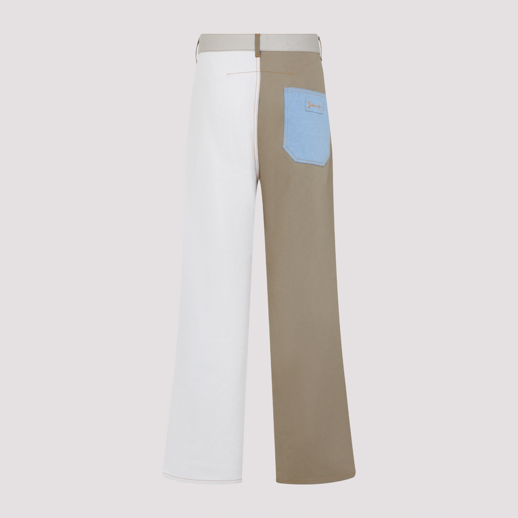 Givenchy Patchwork Straight-leg Jeans In Gray