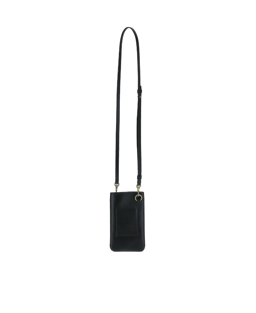 Jil Sander Logo Mobile Phone Bag In Black