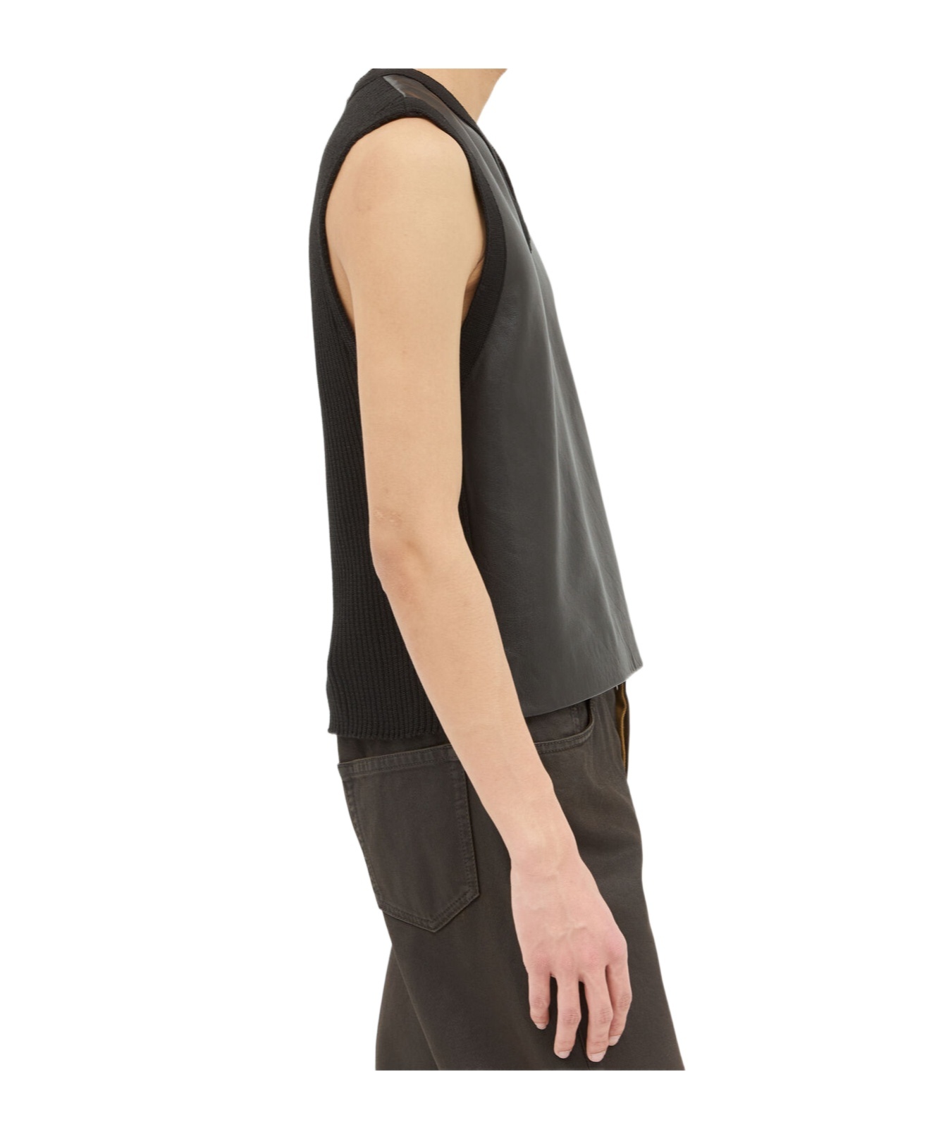 Dries Van Noten V-neck Vest In Black