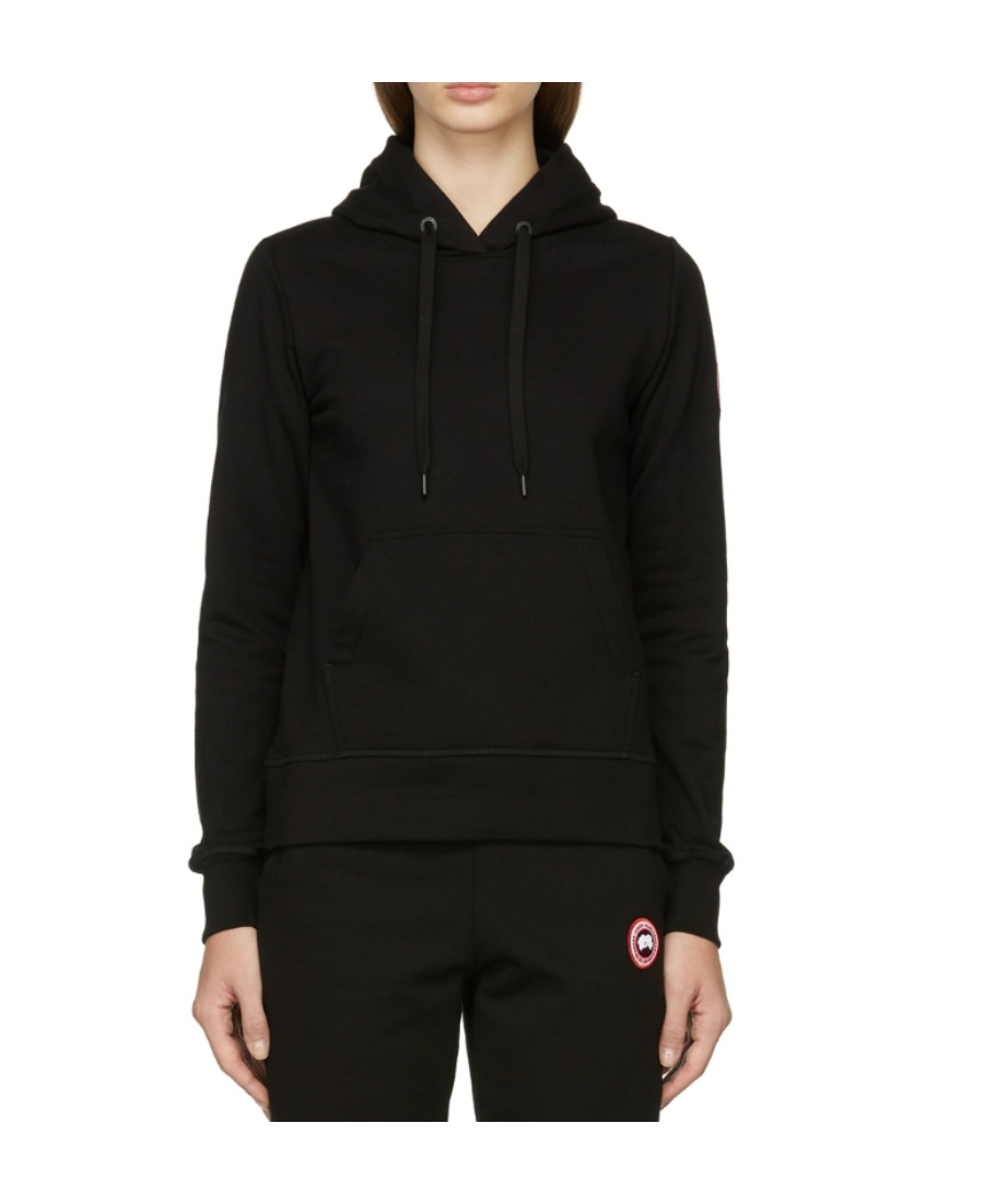 Canada Goose Muskoka Drawstring Hoodie In Black
