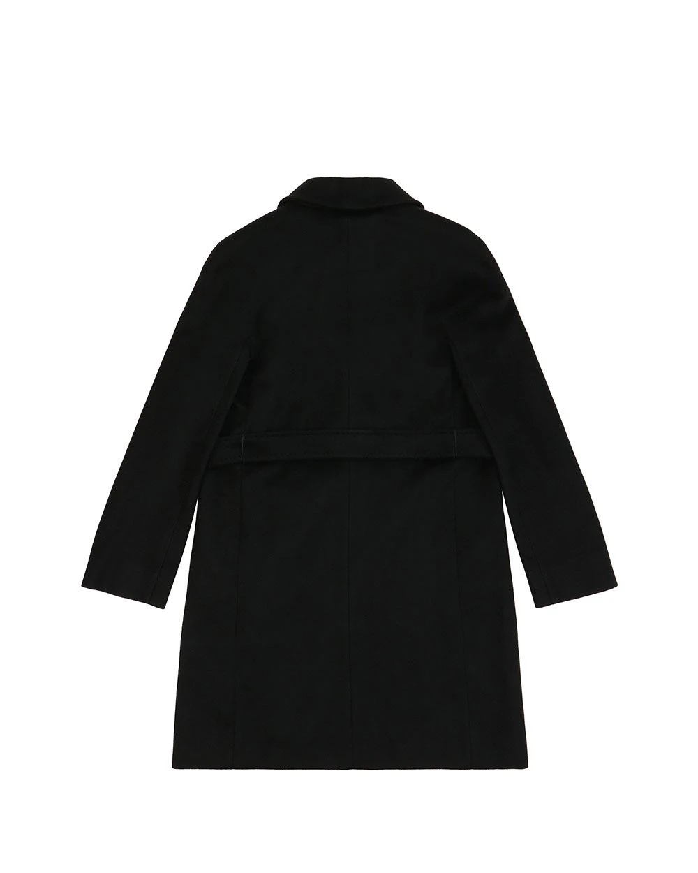 Max Mara Belt Coat In Black