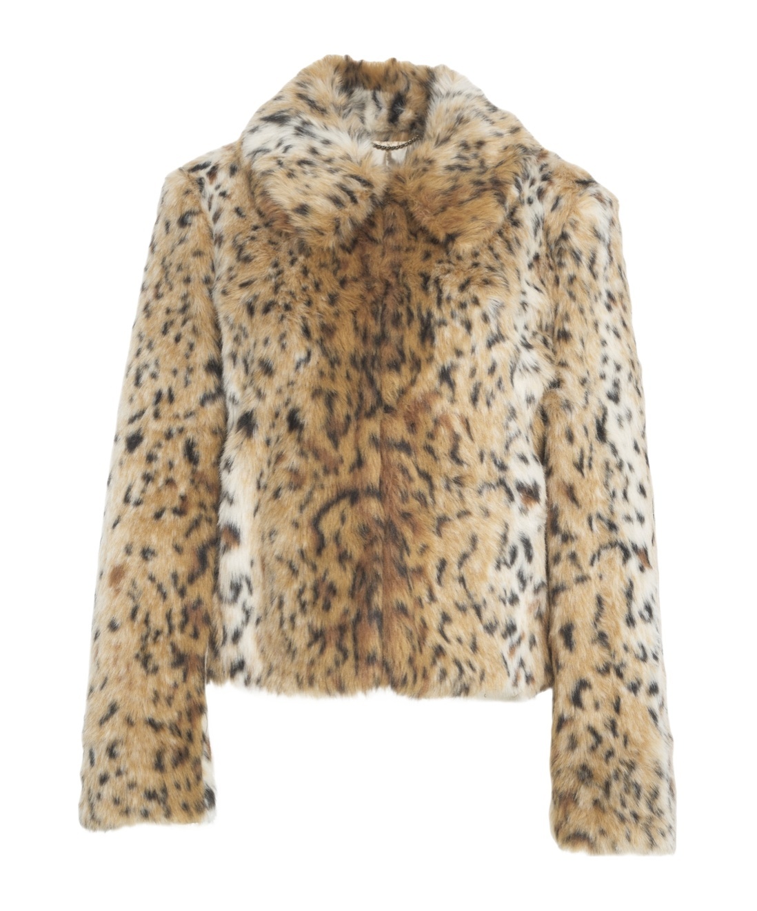 Max Mara Faux Fur Jacket In Multi