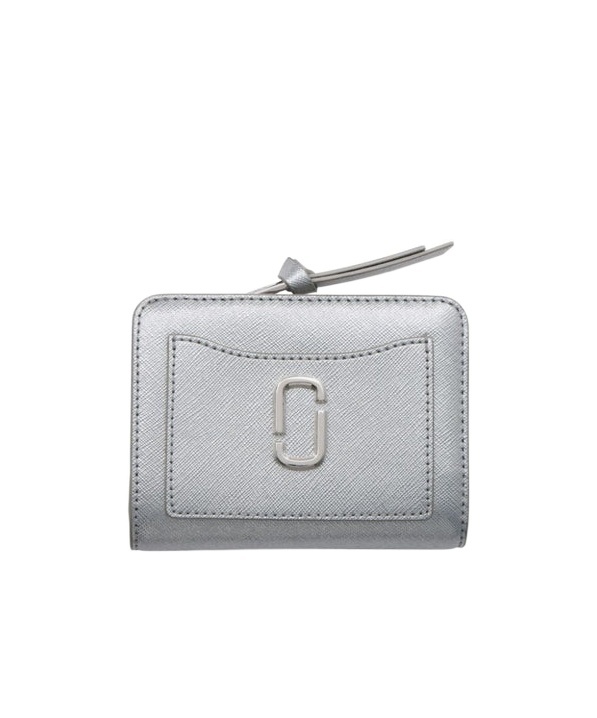 Marc Jacobs The Snapshot Mini Compact Wallet In Gray