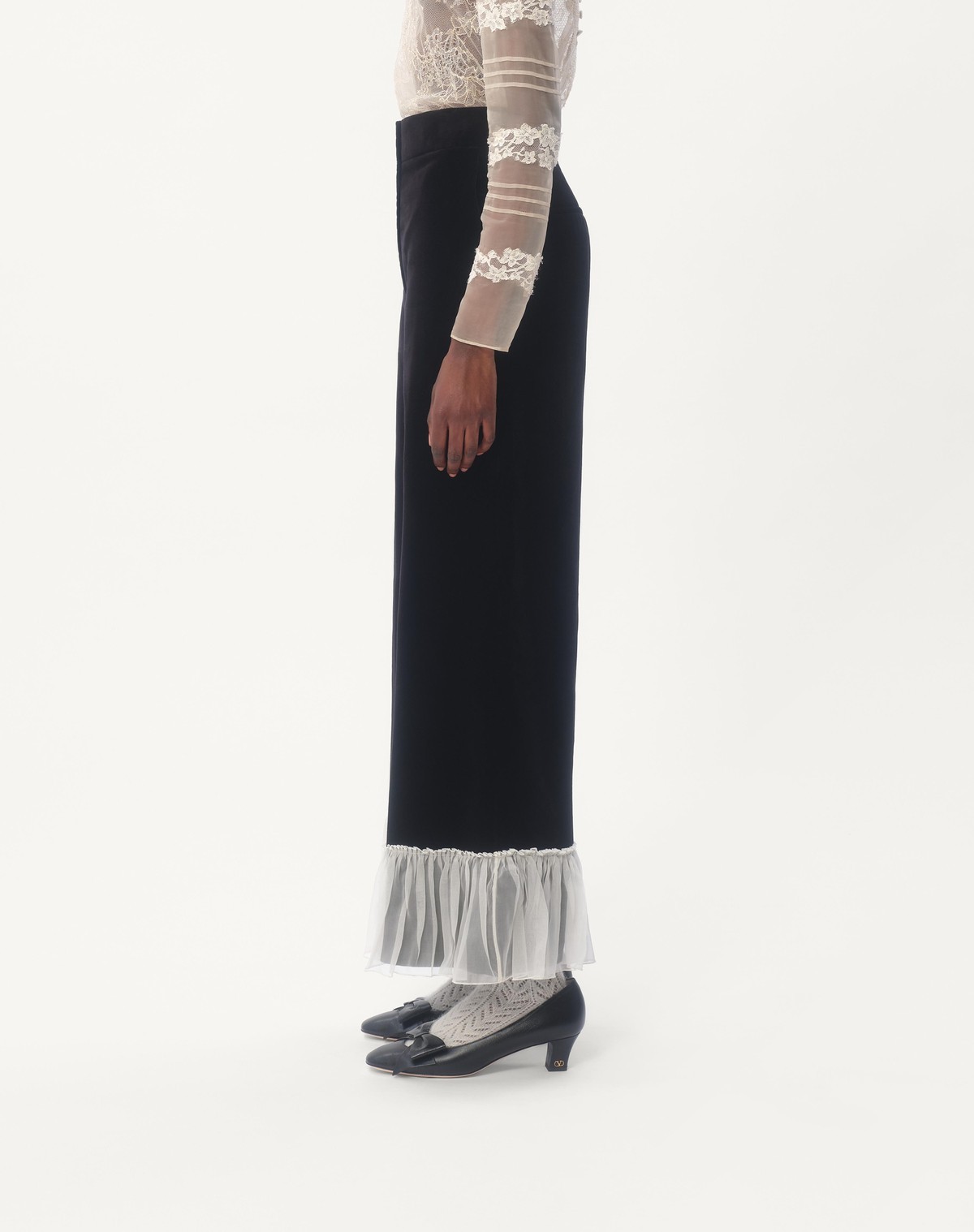 VALENTINO COTTON VELVET TROUSERS