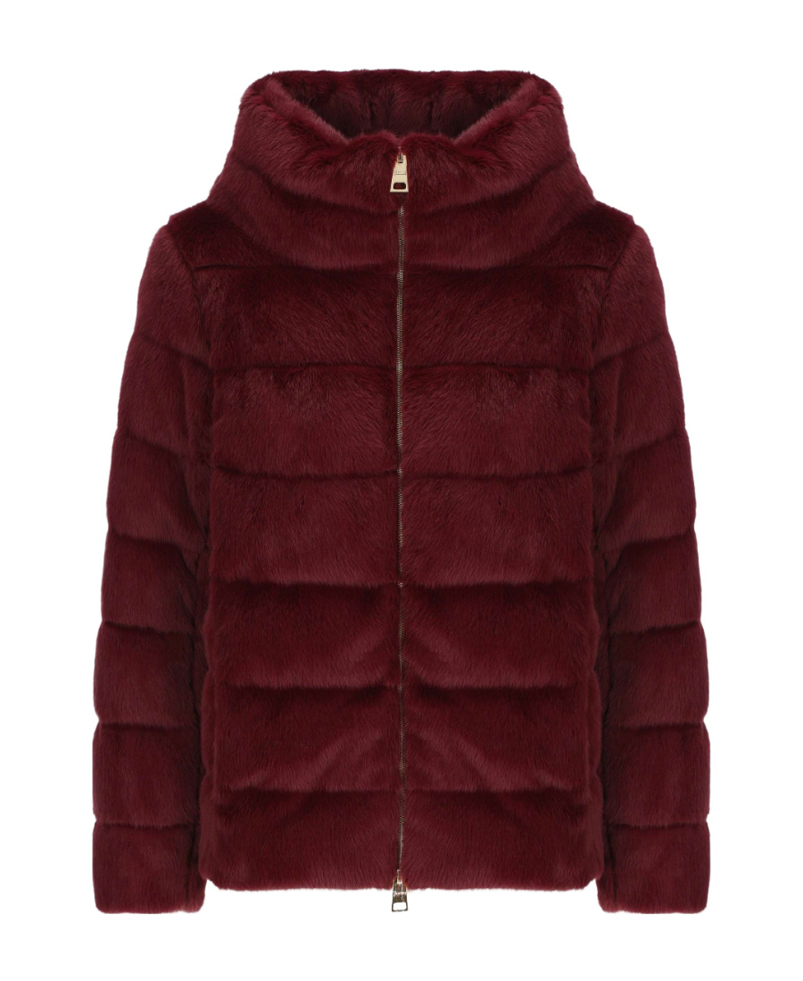 Herno Long-sleeved Quilted Down Jacket In Brown