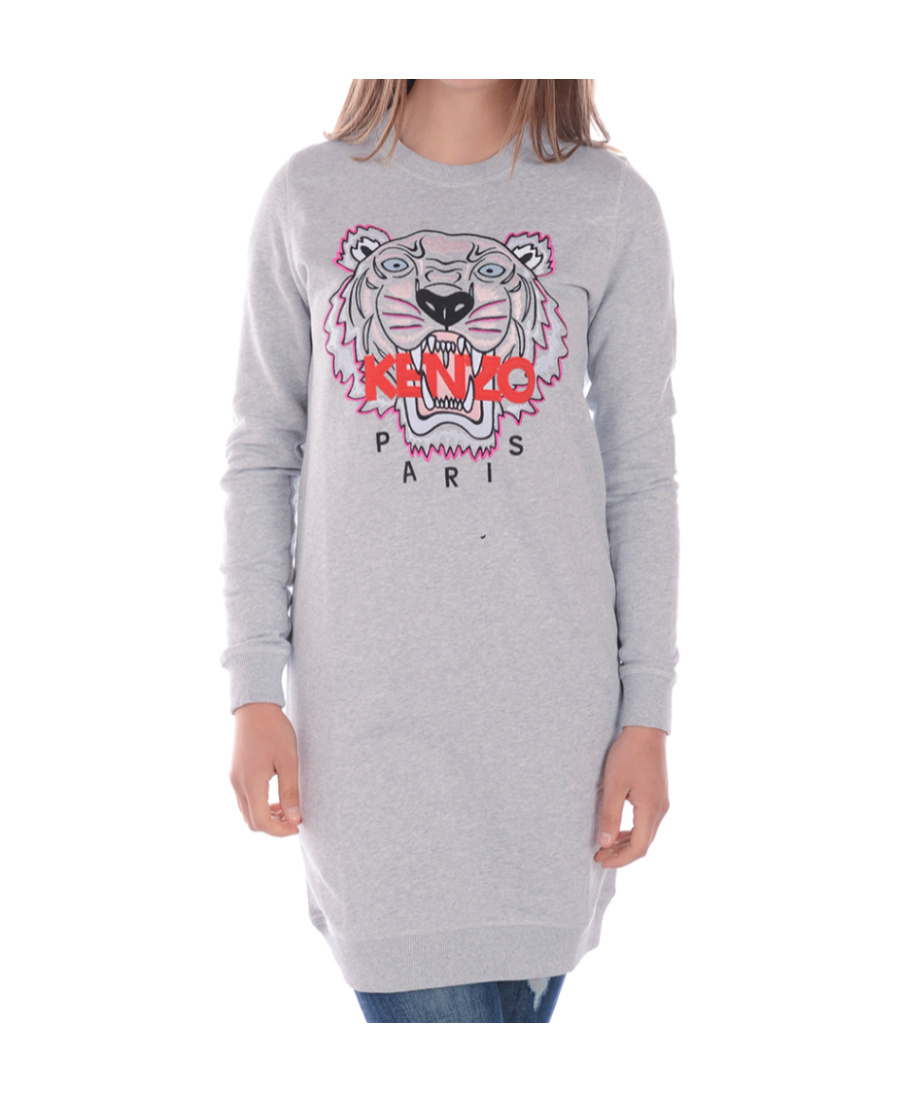 slim fit dress slacks Girl's Kenzo Jungle Fleece Dress, Size 14Y main image 0