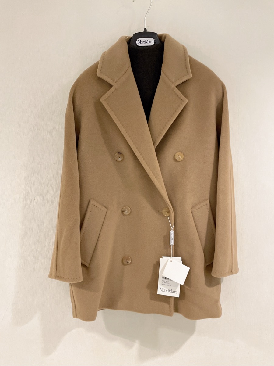 Max Mara Womens Camel Rebus Notch-lapel Relaxed-fit Wool And Cashmere Coat In Nude