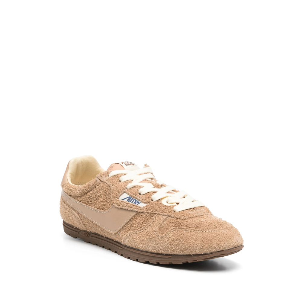 Autry Windspin Tonal Sneakers In Suede And Leather