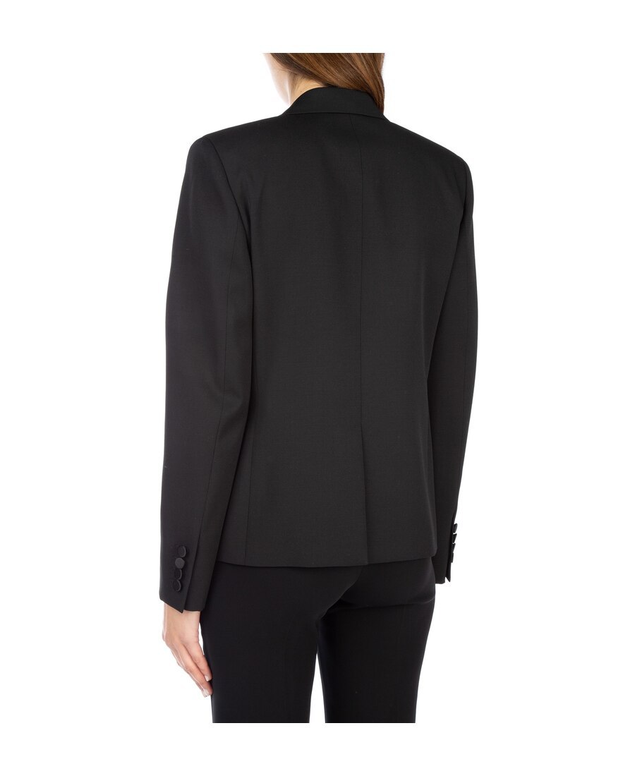 Saint Laurent Single-breasted Blazer In Black