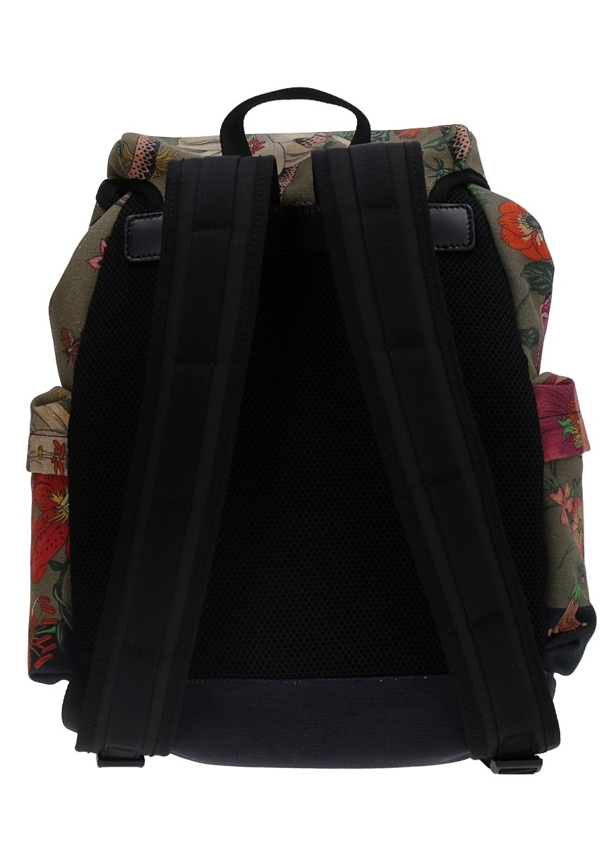 Gucci Printed Backpack In Black