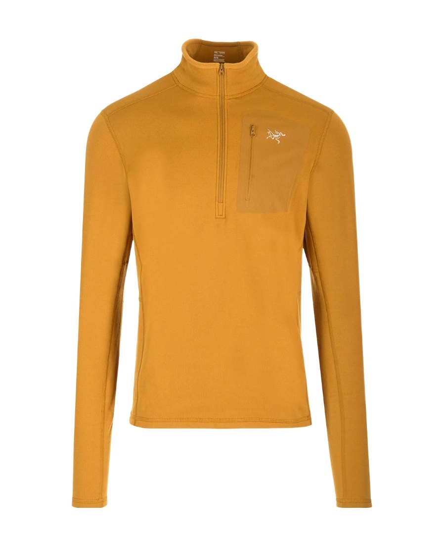 Arc'teryx Long-sleeved Zipper Collar Sweater In Orange