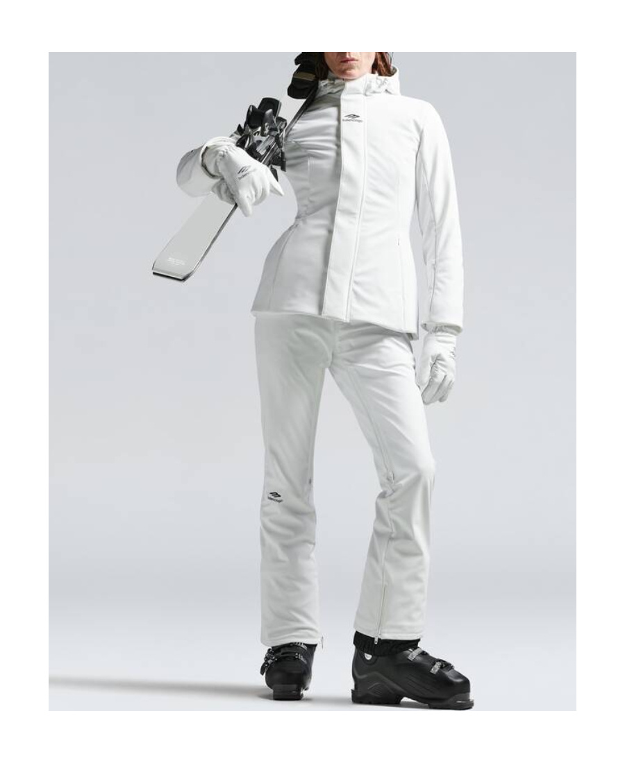 Balenciaga Classic-hood Zip-up Coat In White