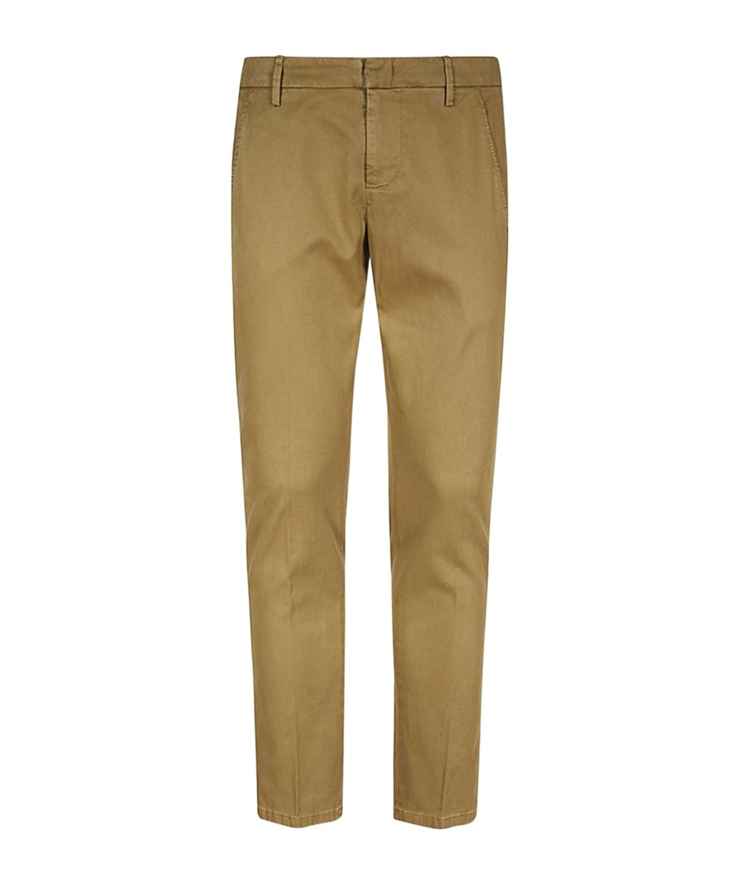 Dondup Belt Ring Casual Pants In Green