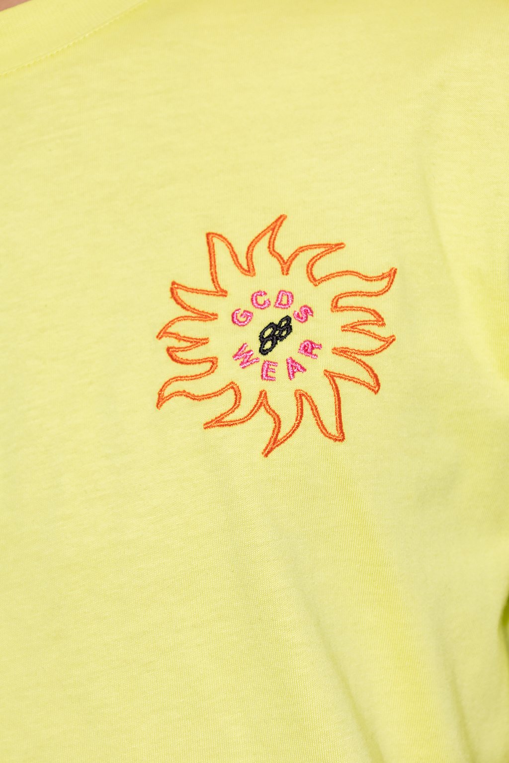 Gcds Graphic Sun Print Top In Yellow