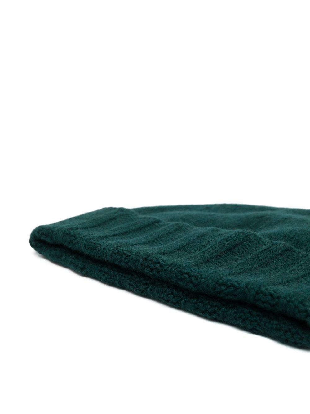 Drumohr Turn-up Cashmere Beanie In Green