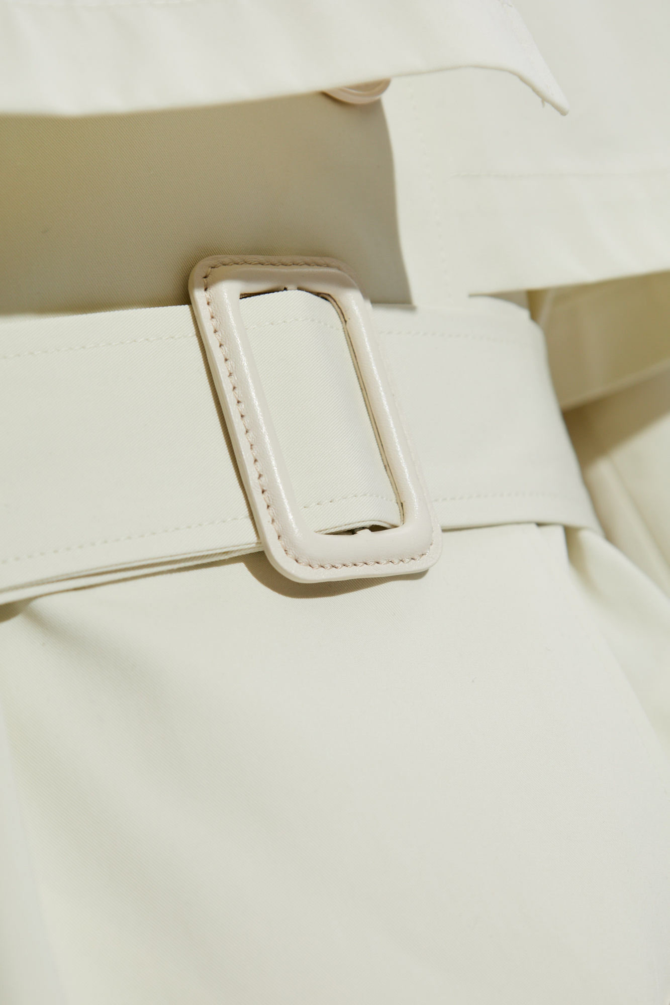 Lanvin Cotton Trench Coat In White