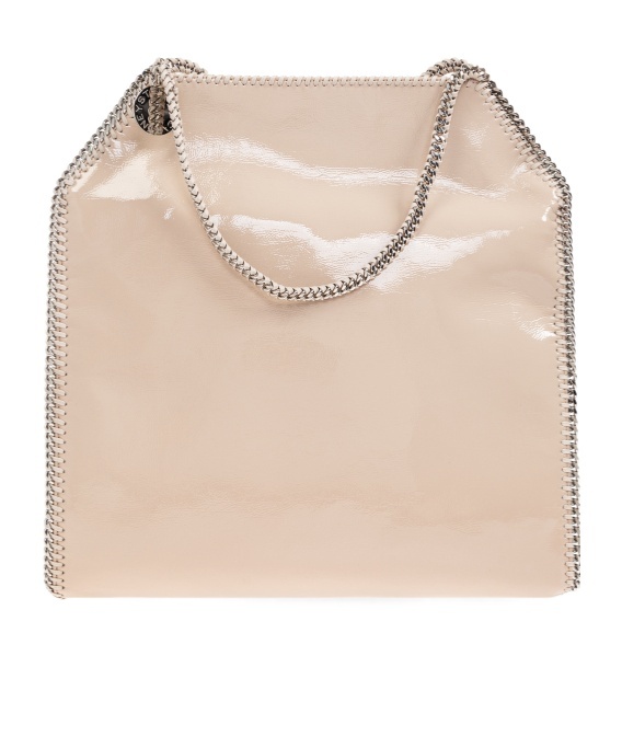 Stella Mccartney Falabella Chain Link Tote Bag In Brown
