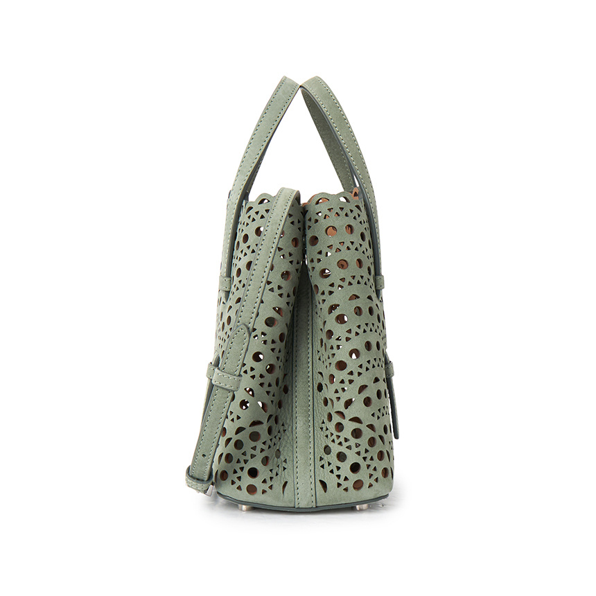 Alaïa Double Handle Tote Bag In Green