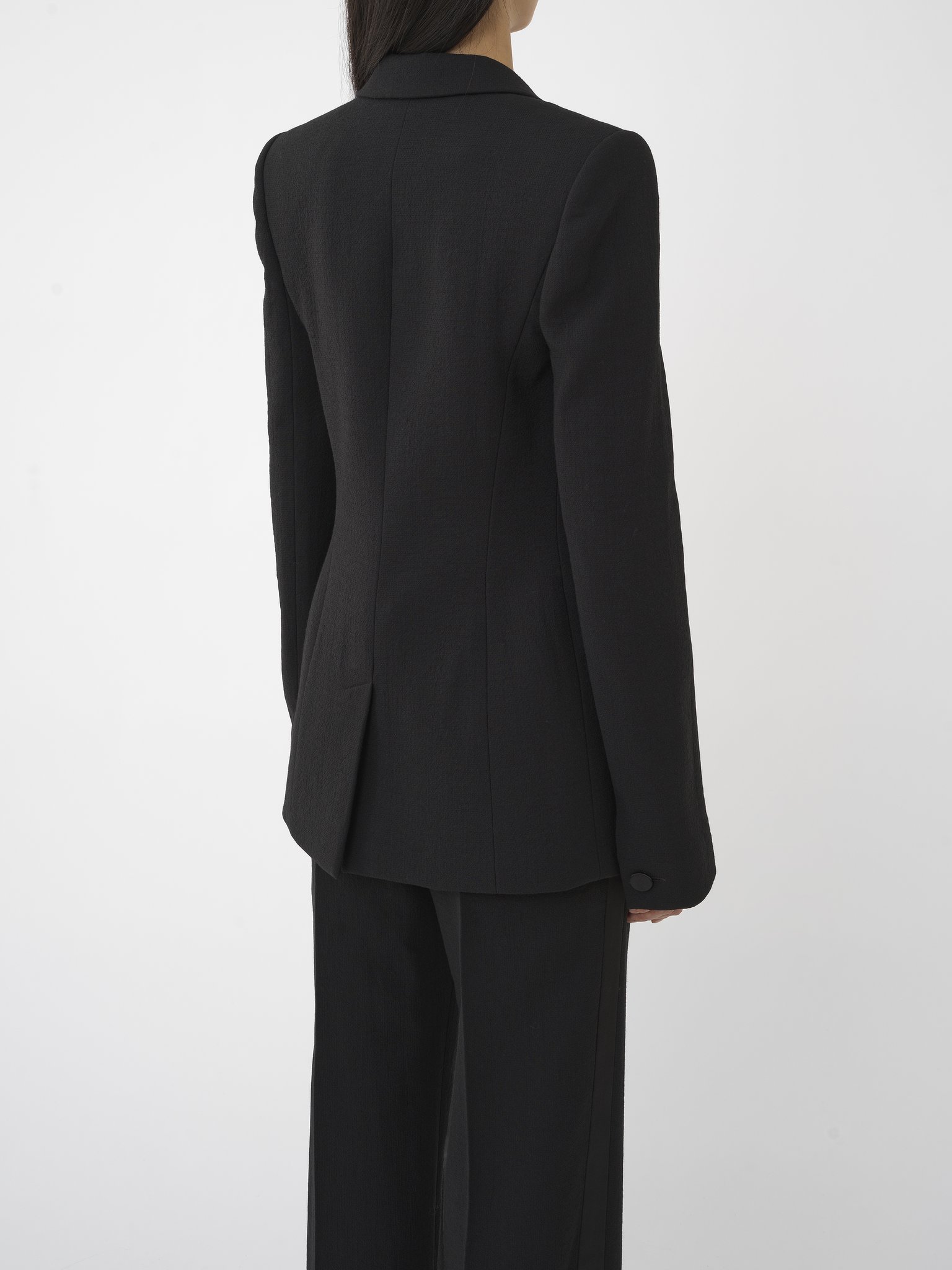 Shop Chloé Embellished Tuxedo Jacket In Black