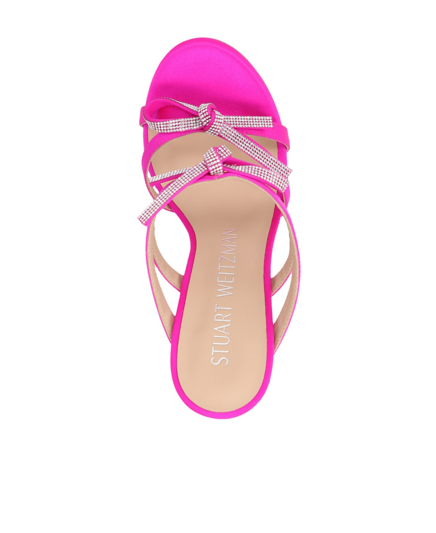 Stuart Weitzman Sw Bow 100 Slide In Pink