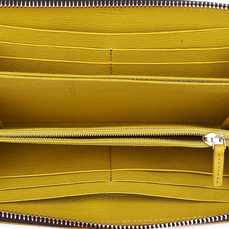 Fendi Gradient 'crayons' Wallet In Yellow