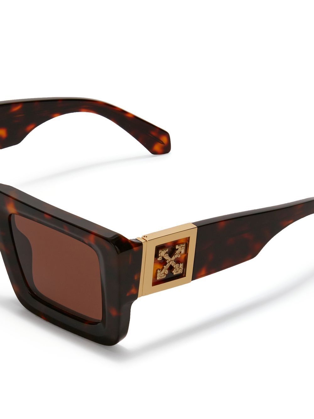 Off-white Arrows-motif Tinted Sunglasses In Brown