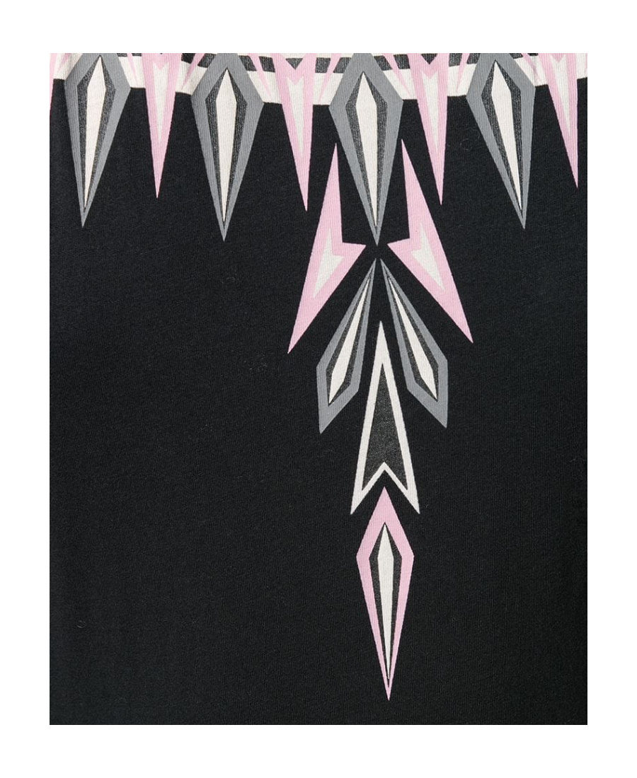 Marcelo Burlon County Of Milan Wing Printed T-shirt In Black