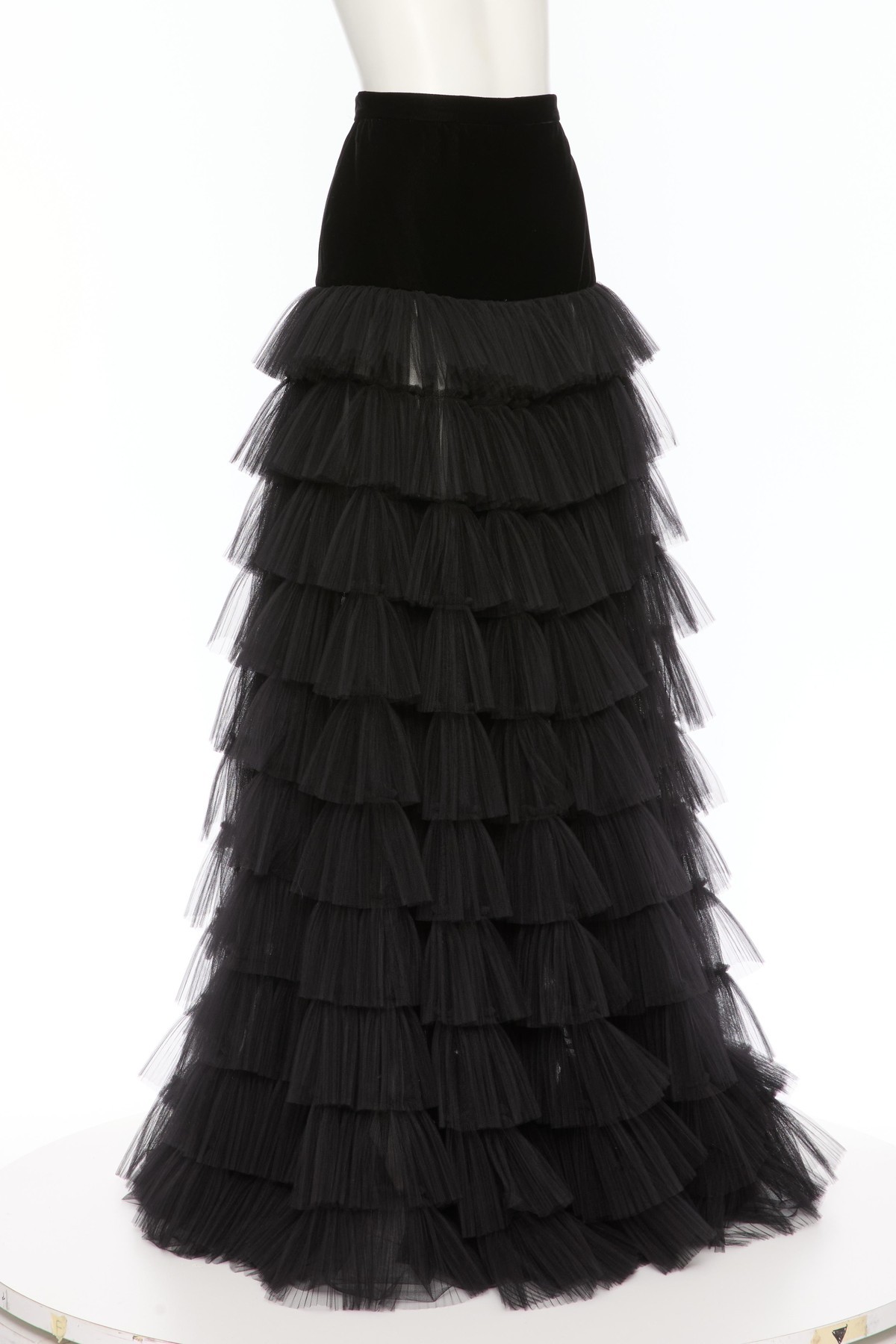 Valentino Long Skirt In Black