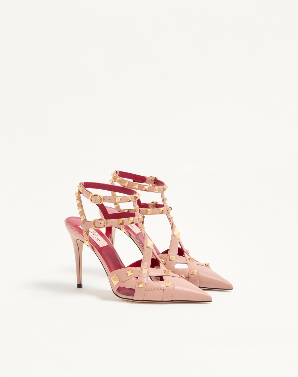 Valentino Pointed High Heels In Pink