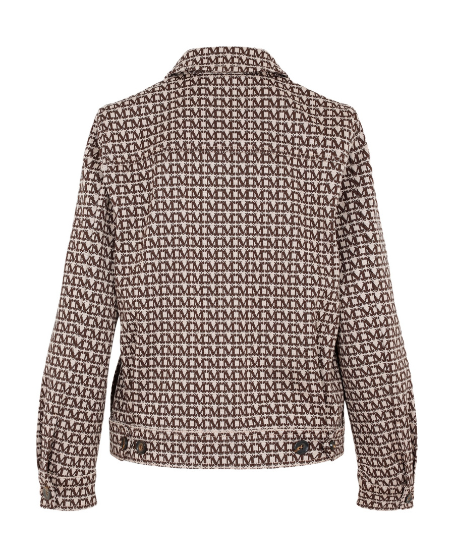Max Mara Logo Jacquard Jacket In Multicolor