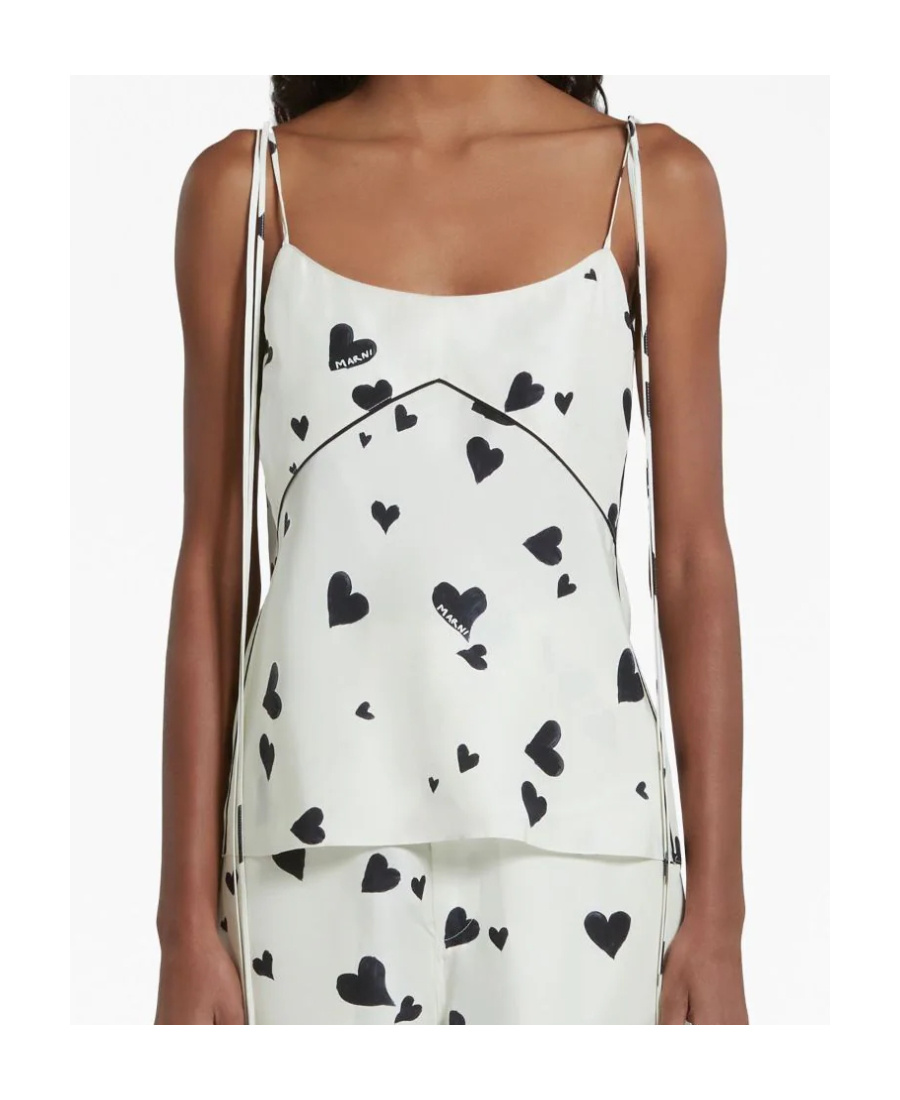 Marni Printed Top In White
