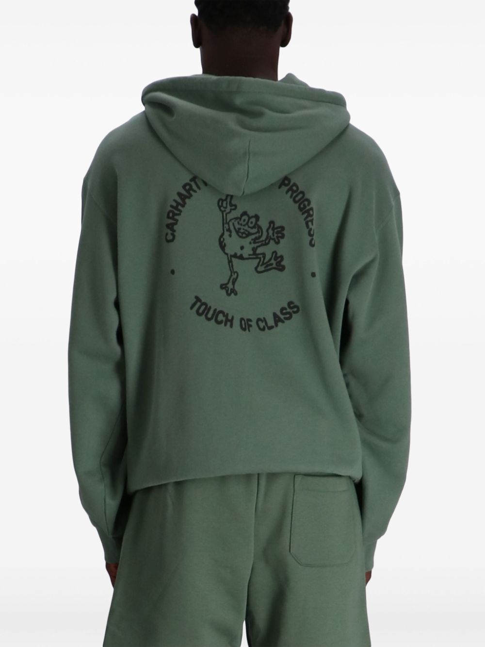 Carhartt Stamped Hoodie In Green