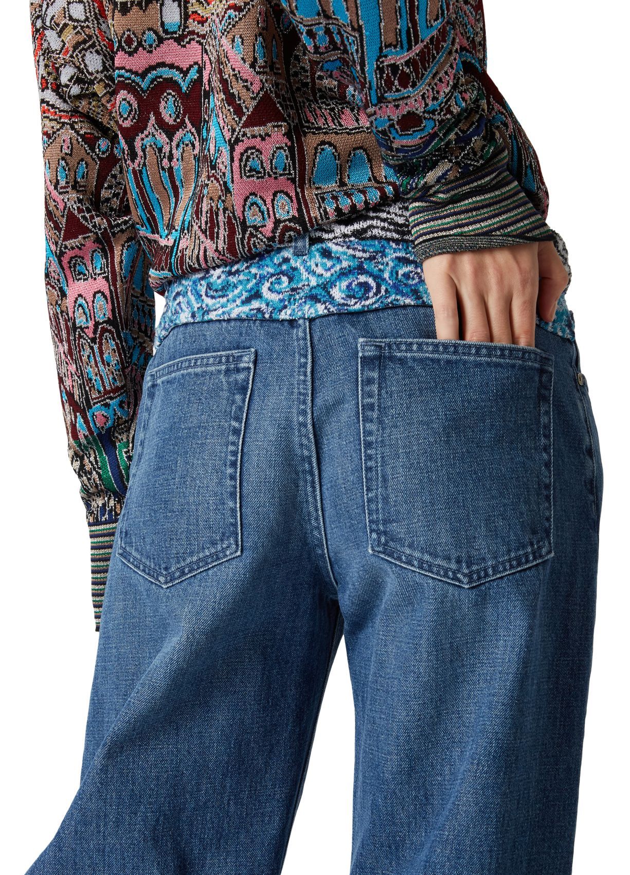 MISSONI DENIM TROUSERS WITH BELT LOOPS